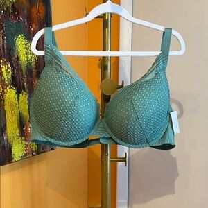 Auden Teal Textured Bra 46C